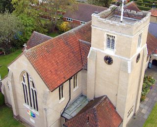 The outside of the church