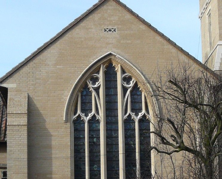 The outside of the church