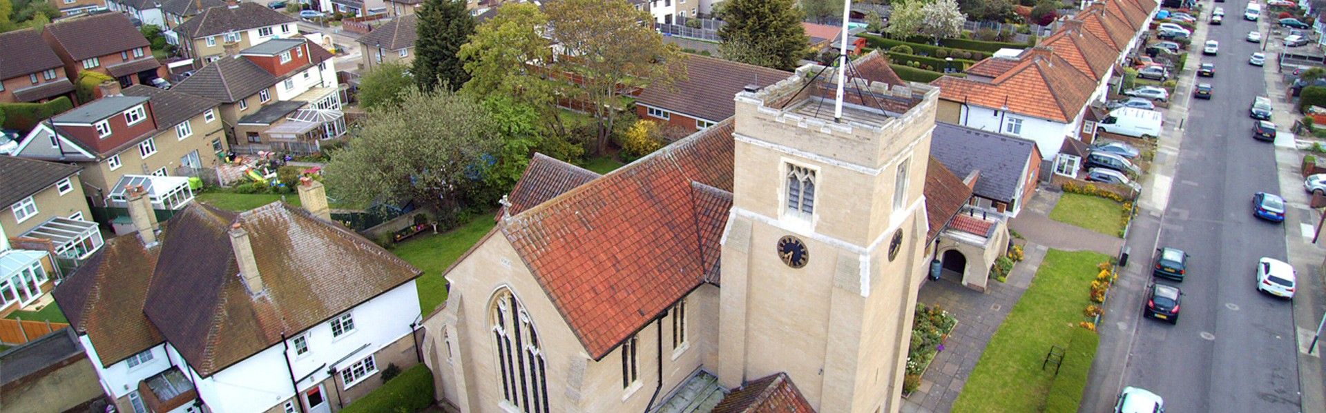 The outside of the church